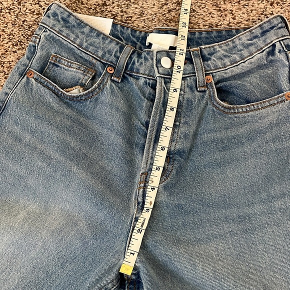 High Waist Straight Jeans w/ button fly - Picture 12 of 14